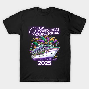 Mardi Gras Cruise Squad New Orleans Family Matching Trip T-Shirt